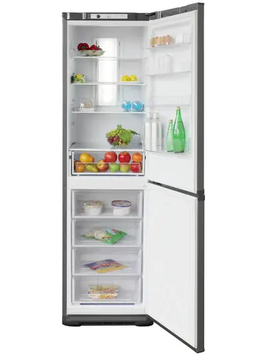Холодильник Бирюса M380NF серебристый - фото 2