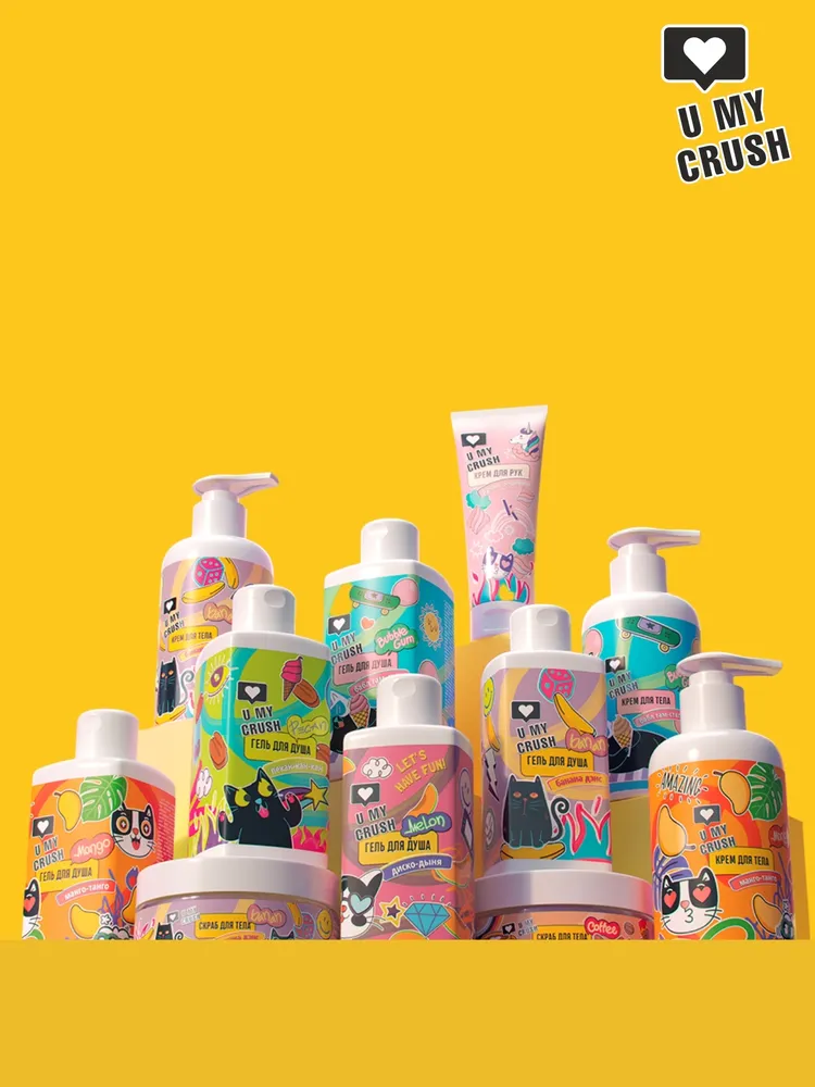 Гель для душа U My Crush Банана дэнс 275 мл - фото 4