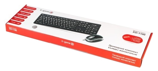 Клавиатура и мышь X-Game XD-1100OUB Black USB - фото 3