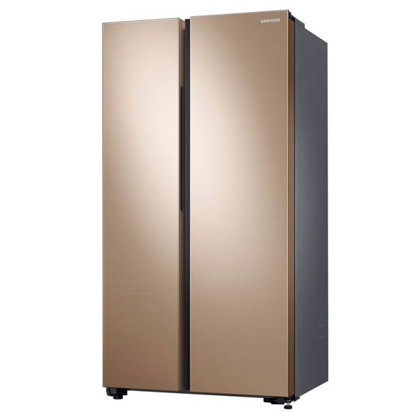 Холодильник Samsung RS61R5001F8/WT золотой - фото 4