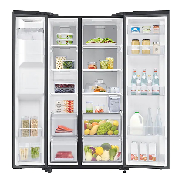 Холодильник Samsung RS64R5331B4/WT черный - фото 2