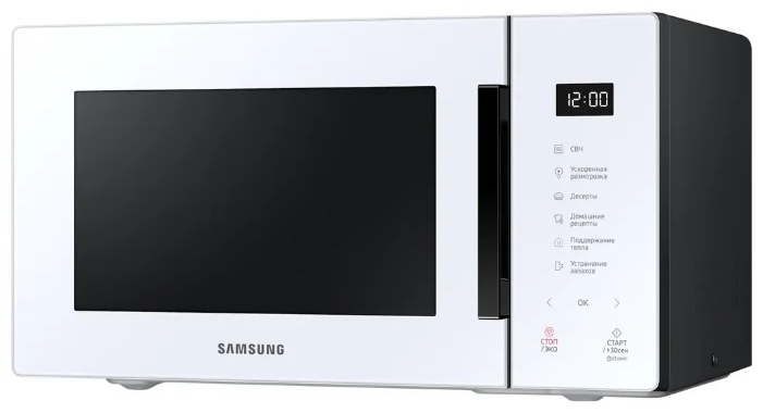 Микроволновая печь Samsung MS23T5018AW/BW белая - фото 2