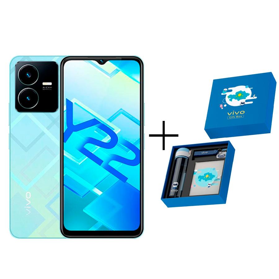 Смартфон Vivo Y22 4/64Gb Metaverse Green + Gift box BTS 2022 Blue: купить в  интернет магазине | Tgrad.kz