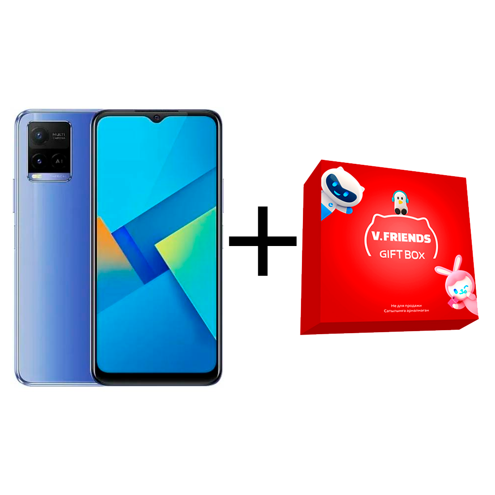 

Смартфон Vivo Y21 4/64Gb Metallic Blue + Vivo Gift Box Small Red