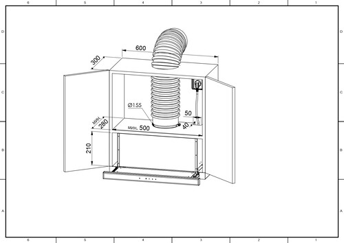 Встраиваемая вытяжка ZUGEL ZHT652GB - фото 20