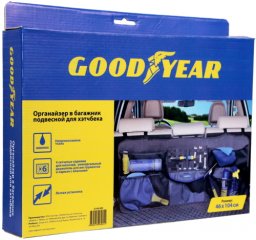 Органайзер в багажник Goodyear подвесной для хэтчбека, черный - фото 2