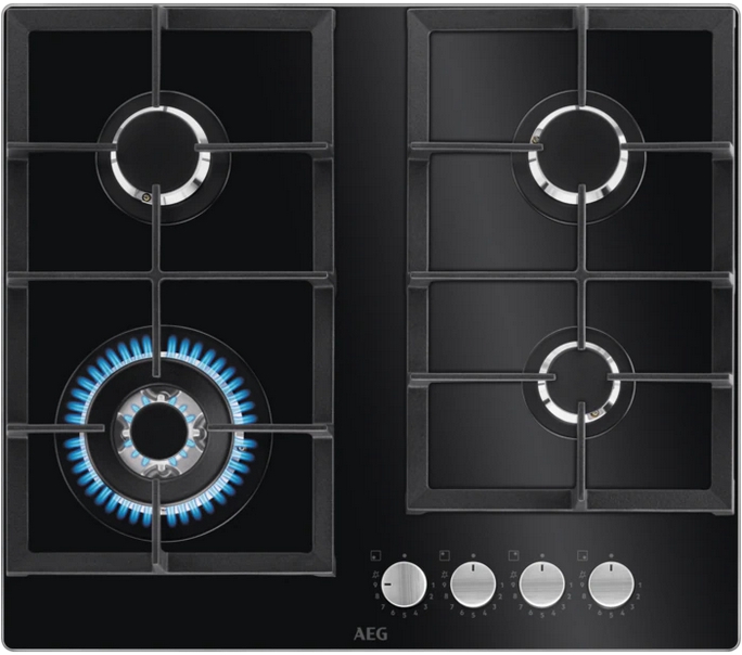 Варочная панель газовая AEG HKB64420NB черная