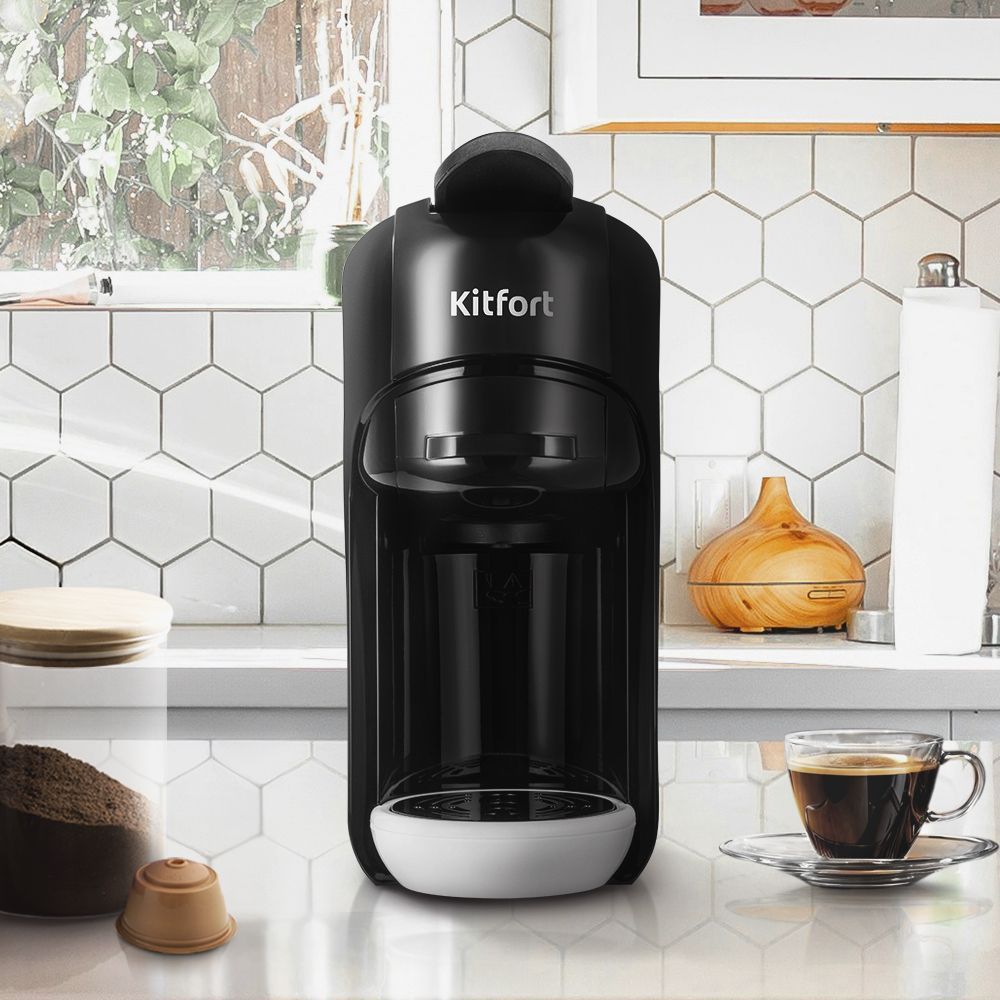 Кофеварка Kitfort КТ-7546 белая - фото 6