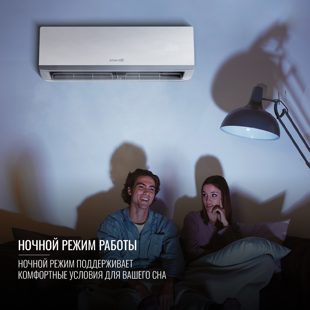 Мульти-сплит система Atlantiq A2OE-18HRN8-Q + ASAGI-09HRFN8 + ASAGI-09HRFN8 - фото 6