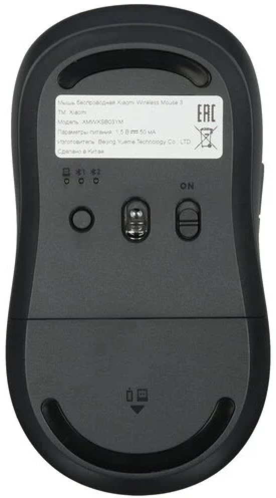 Мышь Xiaomi Wireless Mouse 3 Black XMWXSB05YM BT черная - фото 6