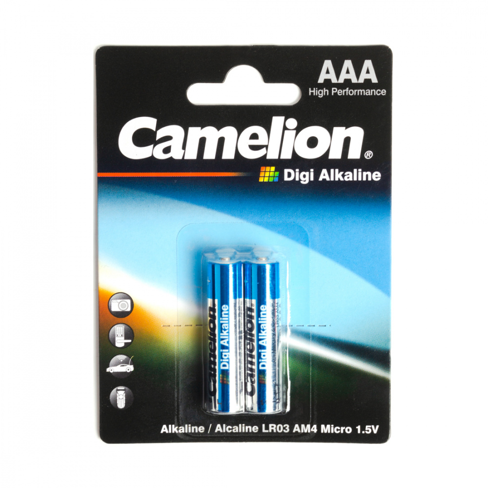 Батарейка CAMELION LR03-BP2DG Digi Alkaline AAA 1.5V 1250mAh