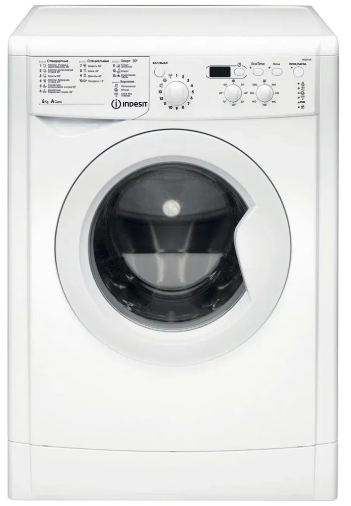 

Стиральная машина Indesit IWSD 6105 (CIS). L белая