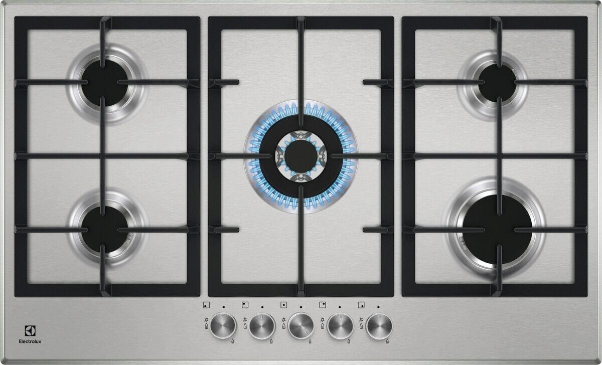 Встраиваемая газовая поверхность Electrolux KGS9536SX (90см, сталь)