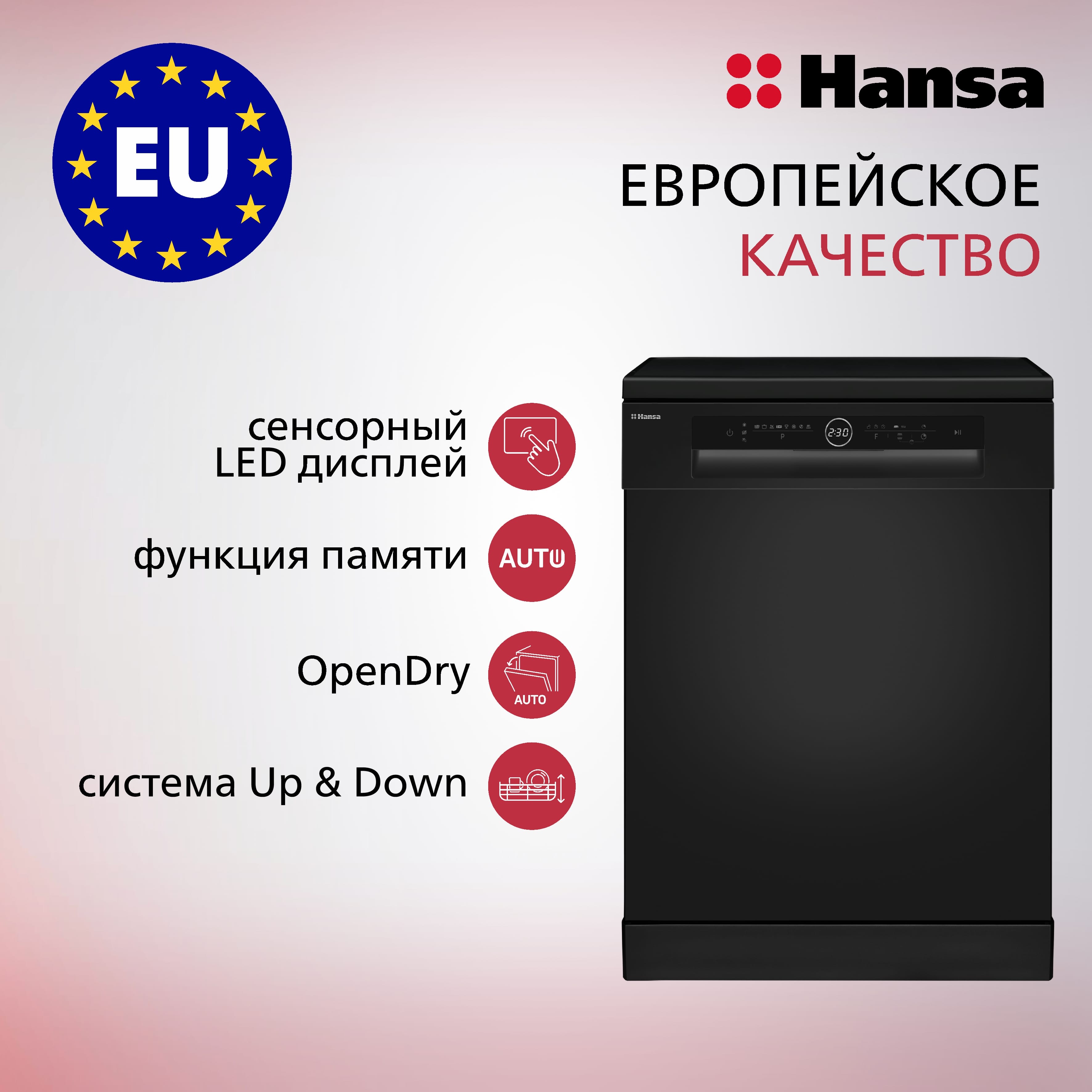 Посудомоечная машина Hansa ZWM658BH черная