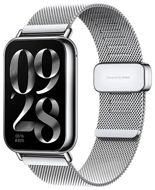 Сменный браслет, Xiaomi, Milanese Quick Release Strap, M2306AS1/BHR8012GL, Совместим с band 8 Pro/9 ProRedmi Watch 4/5, Серебристый