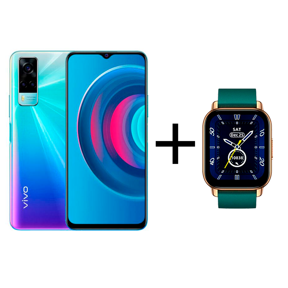 

Смартфон Vivo Y53S 8/128Gb Fantastic Rainbow + Смарт часы vivo Zeblaze Btalk Smart Watch Green