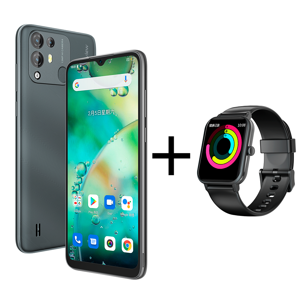 

Смартфон Blackview A55 Pro 4GB 64GB Black + Смарт-часы Blackview R3 Max Black