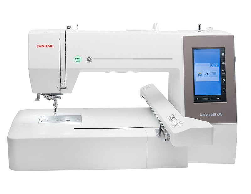 

Вышивальная машина Janome Memory Craft 550E белая
