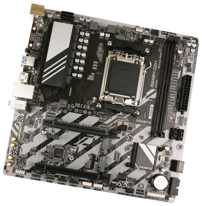 Материнская плата Gigabyte B840M D2H - фото 2 Материнская плата Gigabyte B840M D2H - фото 2