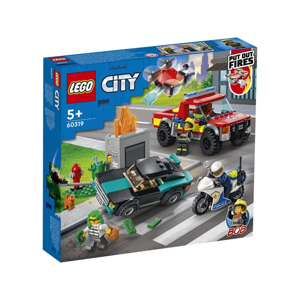 

Игрушки Lego Город Пожарная бригада и полицейская погоня 60319