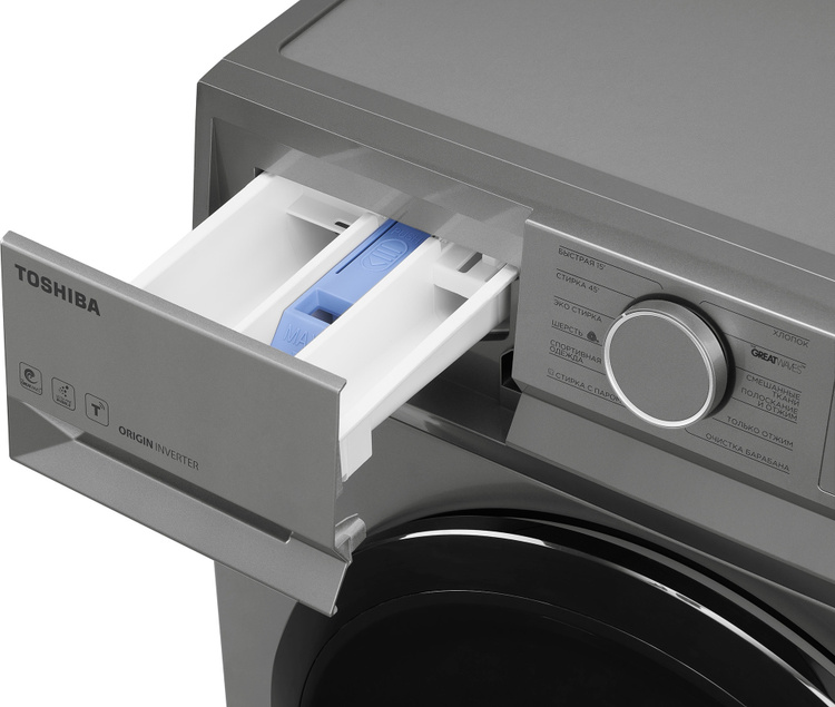 Стиральная машина Toshiba TW-BL70A2UZ (SS) + Пылесос Midea 12K (красный) в подарок - фото 5