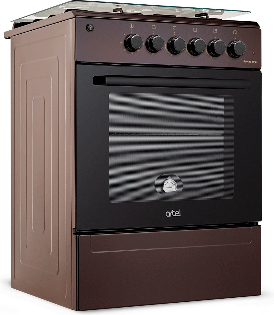 Газовая плита Artel APETITO 10-E коричневая KZ Газовая плита Artel APETITO 10-E коричневая KZ