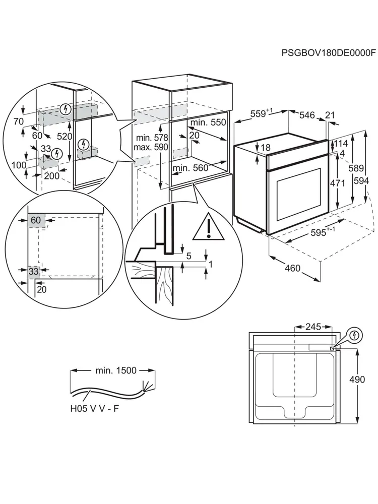 Встраиваемая электрическая духовка AEG OA5CB31SM - фото 10 Встраиваемая электрическая духовка AEG OA5CB31SM - фото 10