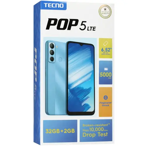Смартфон Tecno Pop 2/32Gb Ice Blue - фото 11