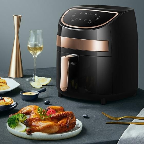 Аэрофритюрница Deerma Air Fryer DEM-KZ100 черный