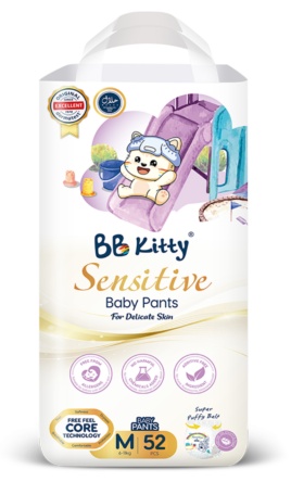Трусики BB Kitty Sensitive #3 M-размер, 6-11кг, 52шт Трусики BB Kitty Sensitive #3 M-размер, 6-11кг, 52шт