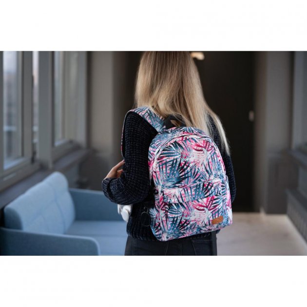 Рюкзак для ноутбука 2E-BPT6114PK 2Е, TeensPack Palms, розовый - фото 9