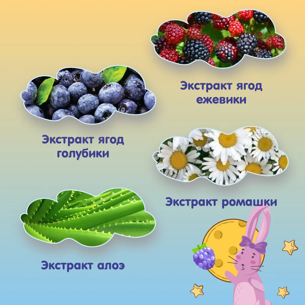 До Луны и Обратно Гель для подмывания для девочек 0+ 200 мл - фото 3