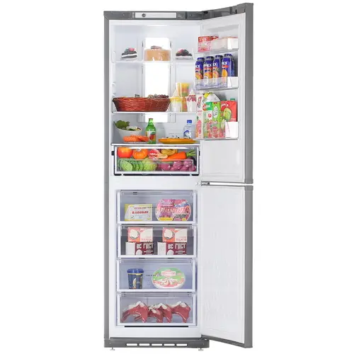 Холодильник Бирюса- W340NF серый - фото 2