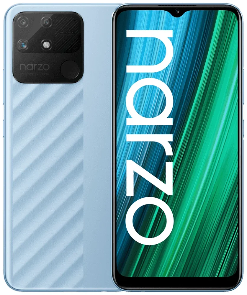 Смартфон Realme Narzo 50A 4/128GB Синий + Смартфон Blackview A52 2/32GB Black