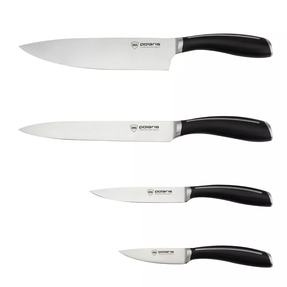 Набор ножей Polaris Stein-4SS черный - фото 1