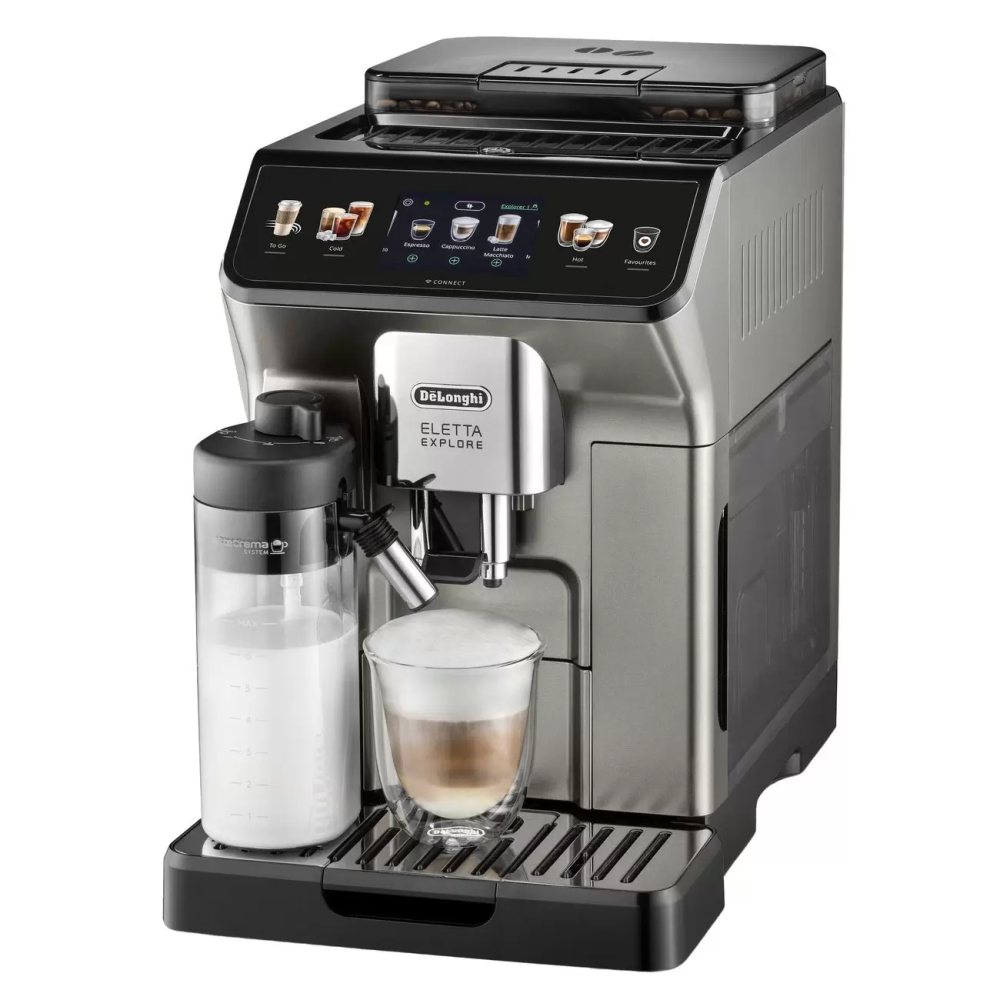 

Кофемашина DeLonghi EPAM450.76.T Серебристо-черная