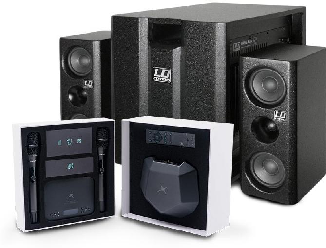 Караоке-система X-star Karaoke Box + колонки LD Systems DAVE 8 XS черная - фото 1