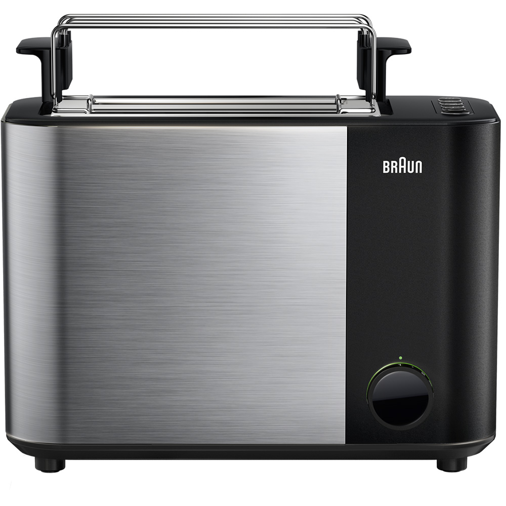 

Тостер Braun HT5015BK Черно-серебристый