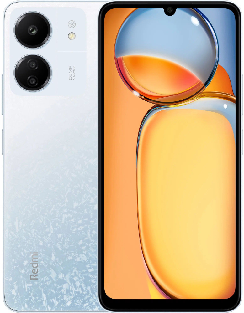 

Смартфон Xiaomi Redmi 13C 4/128GB (Glacier White) Белый