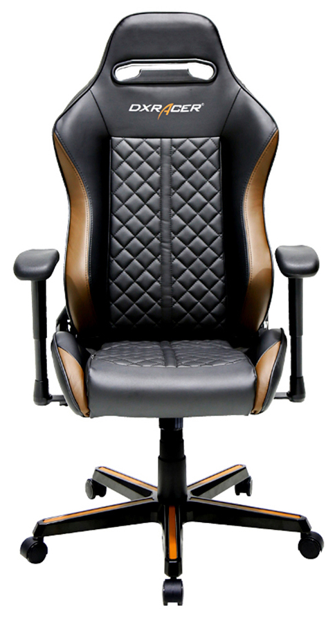 Игровое компьютерное кресло, DX Racer, OH/DH73/NC, Чёрный-кофейный