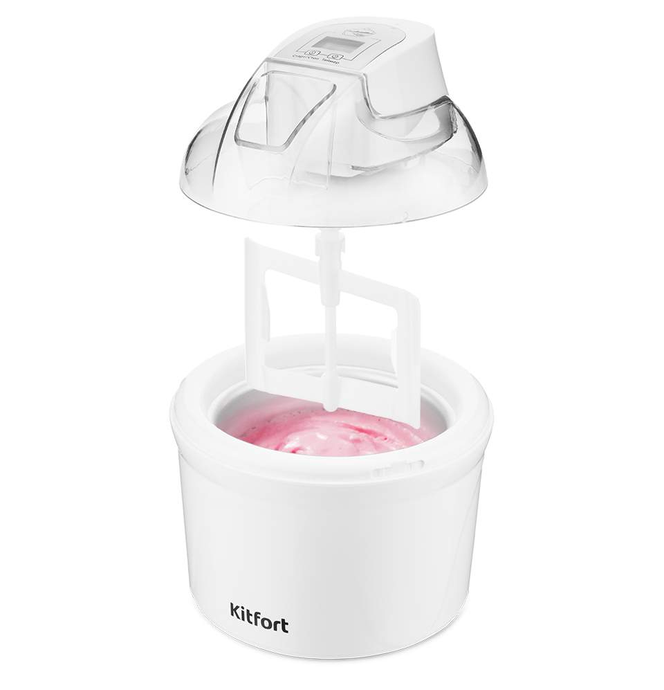 Мороженица Kitfort КТ-1808 белая - фото 4 Мороженица Kitfort КТ-1808 белая - фото 4