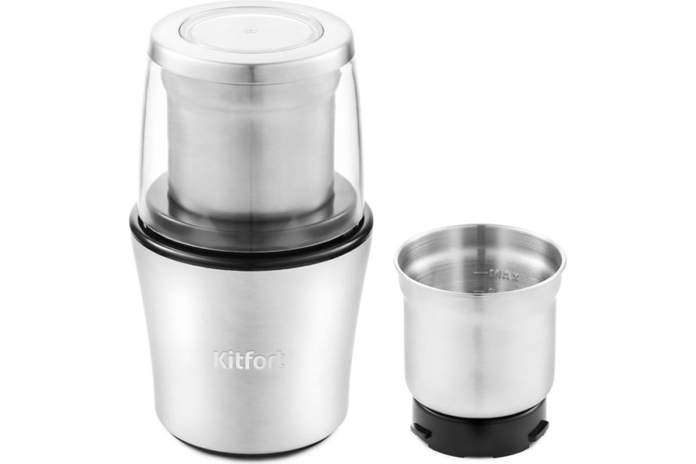 

Кофемолка Kitfort КТ-1329 серебристая