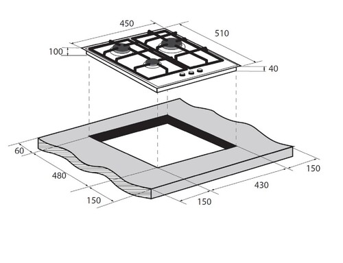 Встраиваемая газовая поверхность ZUGEL ZGH450X - фото 35 Встраиваемая газовая поверхность ZUGEL ZGH450X - фото 35