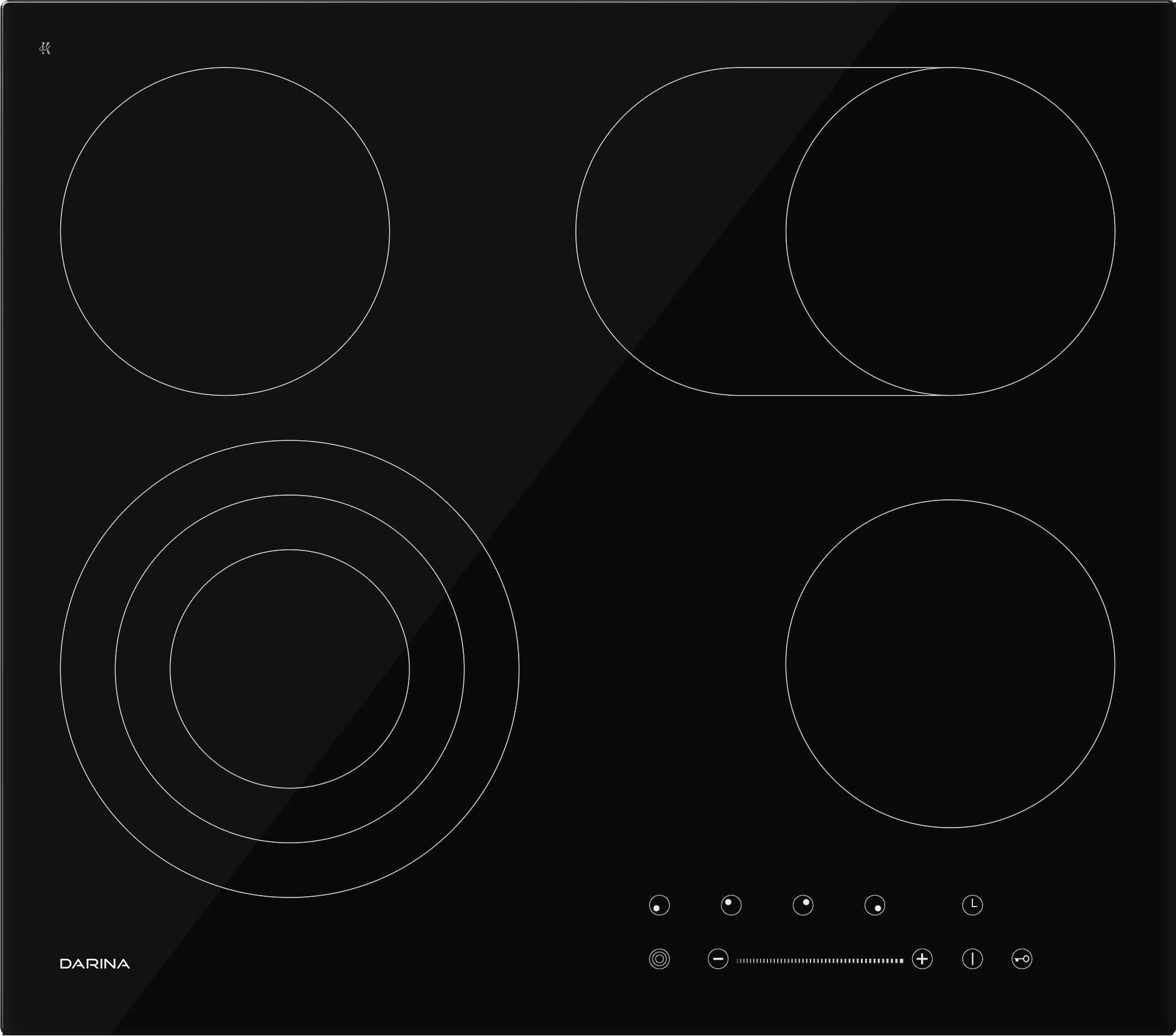 Варочная панель электрическая DARINA 4P E329 B черная
