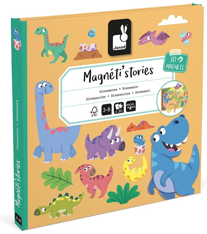 Магнетикбук Динозавры JANOD J5450 Магнетикбук Динозавры JANOD J5450