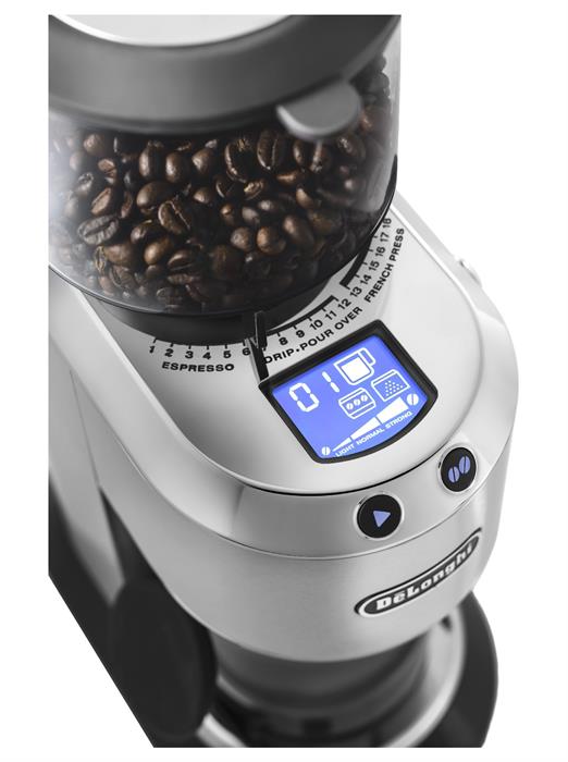 Кофемолка DeLonghi KG521.M серебристая - фото 3