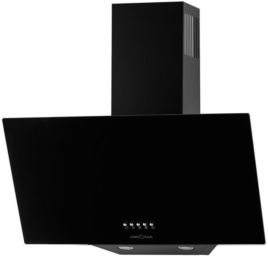 Вытяжка наклонная Krona HELGA 600 black PB