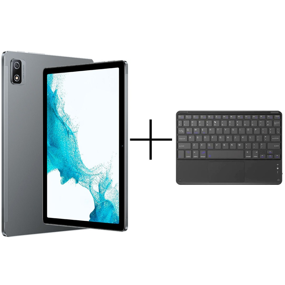 

Планшет Blackview Tab 12 10.1" 4/64Gb Space Gray + Клавиатура Blackview Bluetooth K1 Black