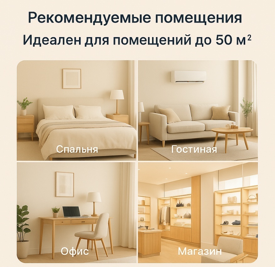 Кондиционер Inverter Hansa ACI-18W55, White, (35–54 м², 18 000 BTU, Ионизация) - фото 12