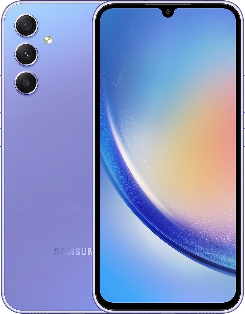 Смартфон Samsung Galaxy A34 5G 8/256GB фиолетовый + Galaxy Buds2 SM-R177NLVACIS Violet - фото 2